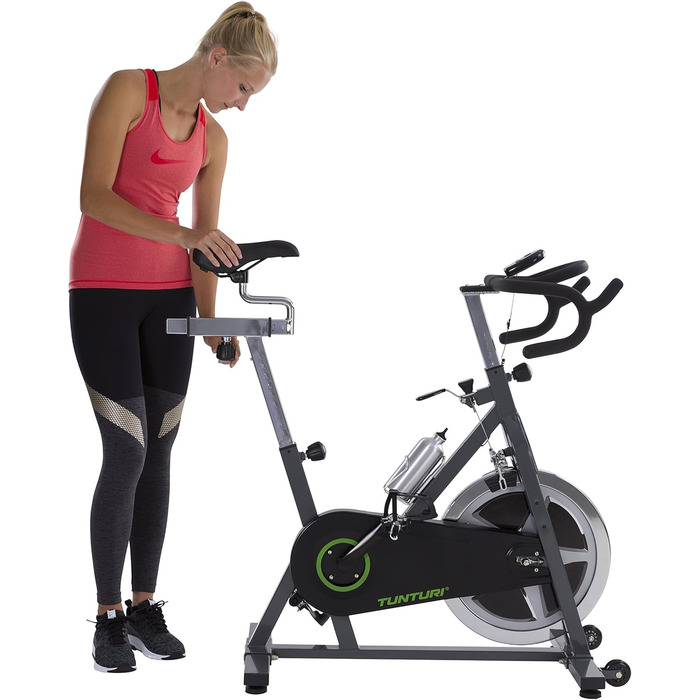 Велотренажер Tunturi Cardio Fit S30 для дому, спінбайк, чорний