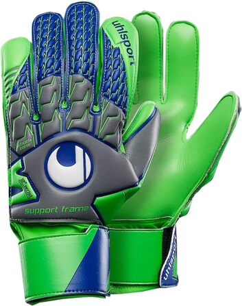 Воротарські рукавички Uhlsport Tensiongreen Soft SF для чоловіків, розмір 9, темно-сірі/світло-зелені/маринові