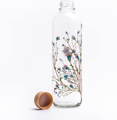 Скляна пляшка для води Carrybottles 1 л, спортивна, BPA-free, герметична, для газованої води, екологічна, виготовлено в Німеччині