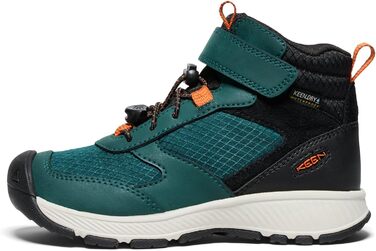 KEEN Skua Mid - водонепроникні трекінгові черевики для дітей та унісекс, 35 EU, Ponderosa Pine/Gold Flame