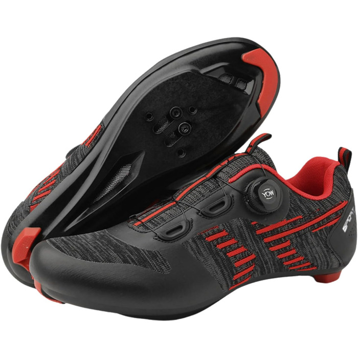 Чоловічі велотуфлі для шосе та MTB, чорний колір, розмір 46 EU