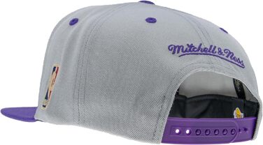 Кепка Mitchell & Ness NBA Lakers Snapback, сіра/фіолетова, універсальний розмір