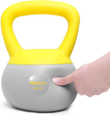 Гиря PROIRON Soft 2-10 кг, м'яка, для дому, для початківців, безпечна для підлоги