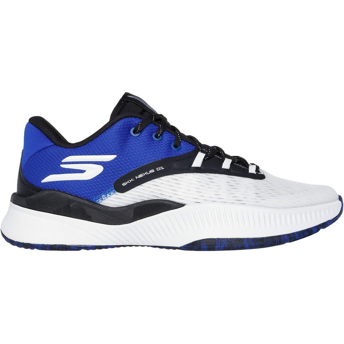 Кросівки Skechers Nexus для чоловіків, баскетбольні, сірі та зелені (42 EU, білий/синій)