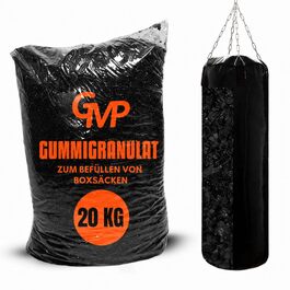 Наповнювач для боксерського мішка GMP з гумової крихти (20 кг) для боксерської груші, маківари та ударних подушок