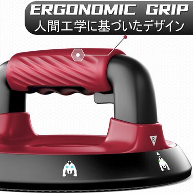 Регульовані бруси для віджимань 360° - тренажер для верхньої частини тіла для грудей, спини, плечей, біцепсів та трицепсів, знімні силіконові ручки, неслизькі гумові ніжки (червоний)