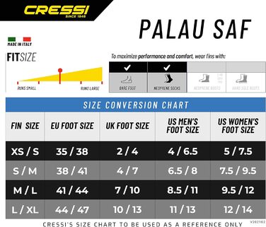 Ласти Cressi Palau Saf регульовані короткі для плавання і снорклінгу L-XL, сині/блакитні