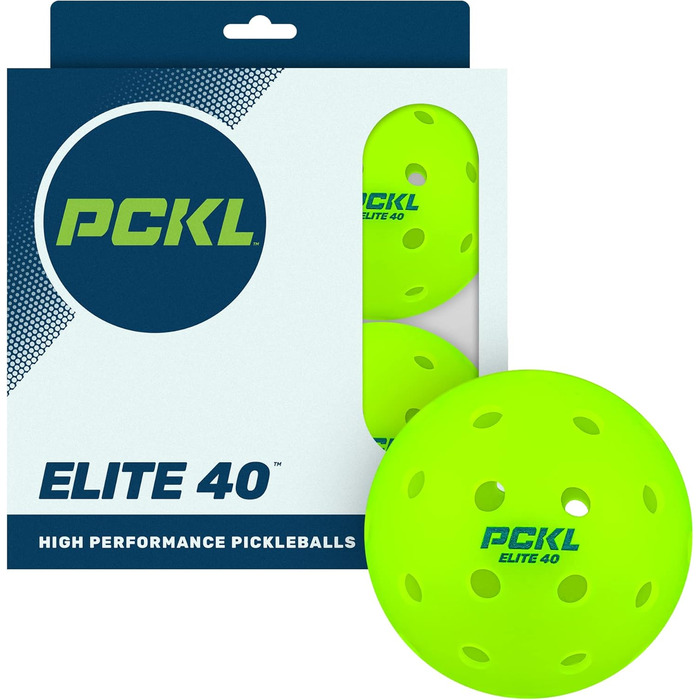 PCKL Elite-40 Піклбол м'ячі для турнірів, 4 шт, сертифіковані USA Pickleball