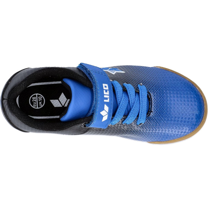 Дитячі спортивні зала́мповi туфлі Lico Sambo (38 EU, блакитний/чорний)