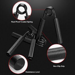 Набір для тренування сили хвата Griffkraft, 50/100/150/200/250 LBS, металевий, для розвитку м'язів рук та пальців