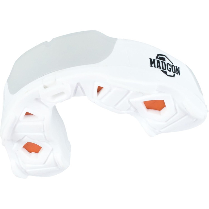 Капа для захисту зубів MADGON Premium для боксу, MMA, хокею - біла, з кейсом