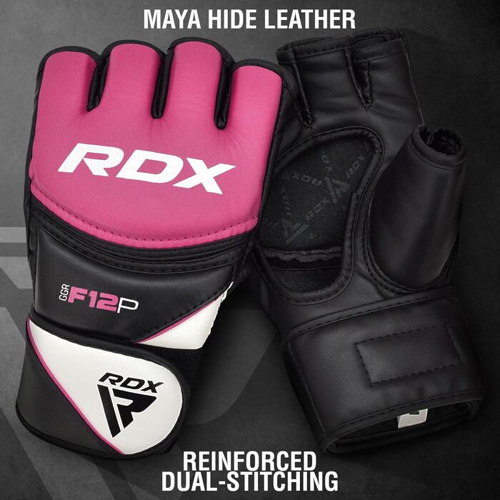 RDX MMA рукавички для спарингу шкіряні, сині, розмір M