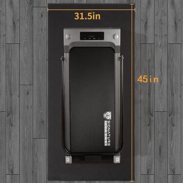 Захисний килимок для тренажерів PROIRON 80x115 см, 5 мм, для бігової доріжки, велотренажера, йоги - гумовий килимок для фітнес-залу