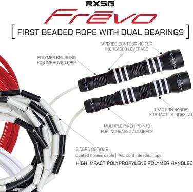 Стрибальний канат Rx Smart Gear Frēvo Freestyle для жінок та чоловіків, швидкісні підшипники для фітнесу, кардіо та тренувань