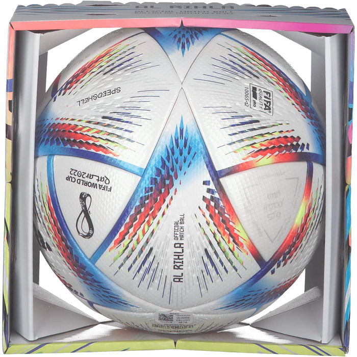 Футбольний м'яч Adidas RIHLA PRO H57783, унісекс, білий, для рекреаційної гри