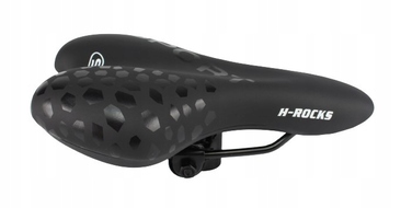 Зручне велосипедне сідло H-ROCKS 37601 для гірських велосипедів (MTB), спортивне, чорне