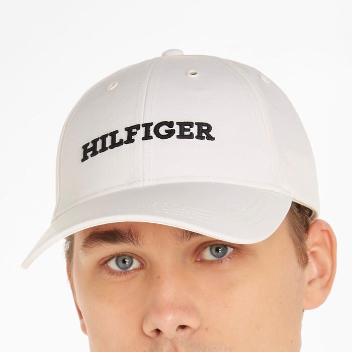 Чоловіча кепка Tommy Hilfiger TH Established Basecap, білий колір (Ivory), універсальний розмір