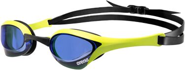 Окуляри для плавання ARENA Cobra Ultra Swipe, унісекс, з антифог-покриттям, полікарбонат, синьо-лаймові, для змагань