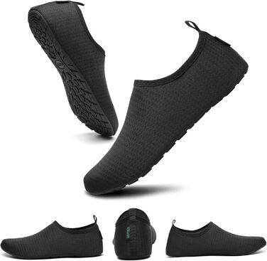 Чоботи для плавання та водних видів спорту SAGUARO для чоловіків та жінок. Швидковисихаючі, легкі неопренові тапочки для пляжу, серфінгу та дайвінгу. Розміри EU 36-47. Кольори: зелений, жовтий.