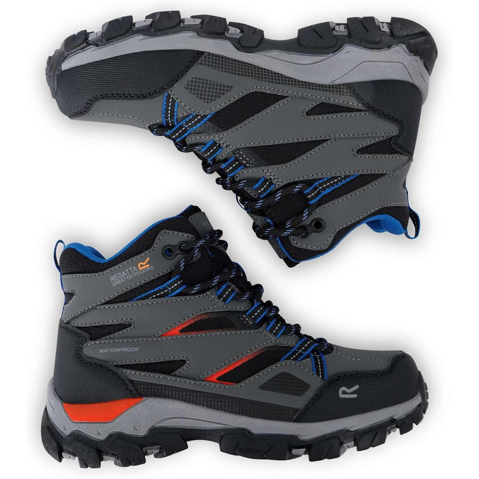 Дитячі трекінгові черевики Regatta Holcombe III (Сірий, 13 US)