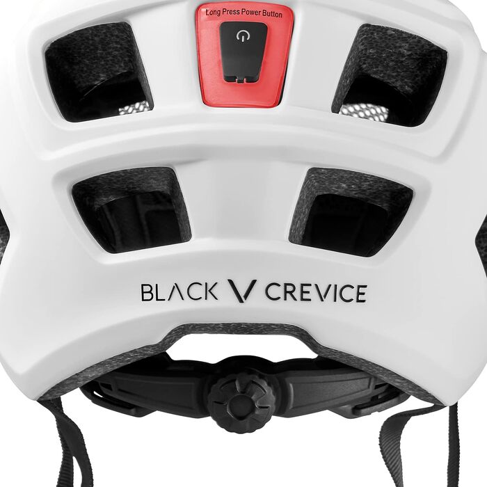 Велосипедний шолом Black Crevice Enduro з LED підсвіткою, MTB, для дорослих