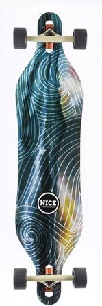 Скейтборд LIGHT BOARD CORP Nice Wanderer 40x9,5 дюймів, мультиколор, жорстка дека для стріт катання