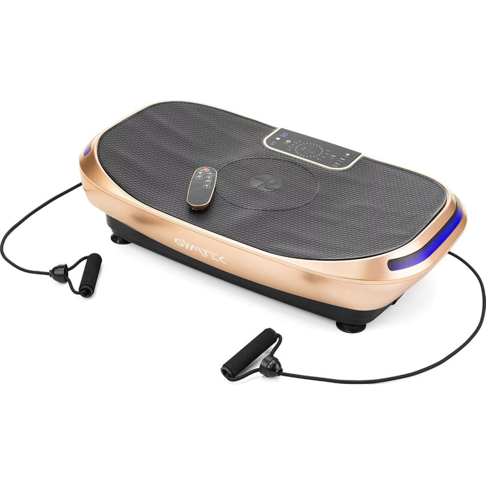 Вібраційна платформа Gymtek 4D з Bluetooth і підсвіткою, 4 режими тренувань, для дому, для нарощування м'язів і спалювання жиру