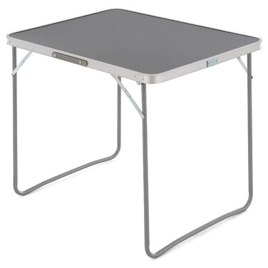Складний стіл для кемпінгу SONLEX сірий 80x60x70 см з ручкою для перенесення, похідний, балконний