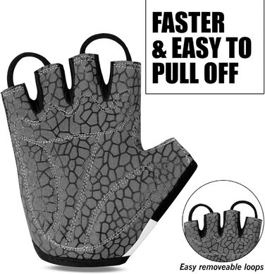 Велосипедні рукавички Westwood Fox, півпальчикові, унісекс, з підкладками на ручках, неслизькі, для MTB та шосе, літні, розмір L, білі