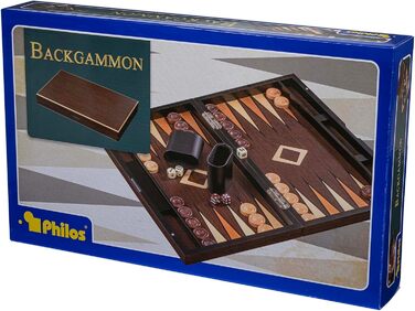 Настільна гра Backgammon Philos 1159 Anafi велика дерев'яна