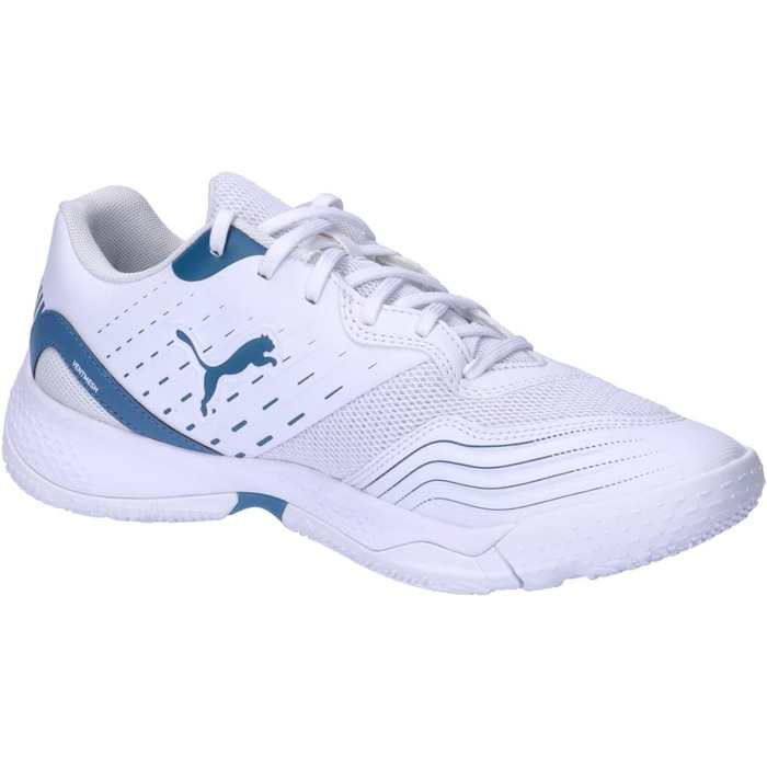 Спортивне взуття PUMA Solarflash III для залу - унісекс, 36 EU, білий/блакитний