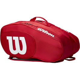Сумка для паделу Wilson Team, до 6 ракеток, червона