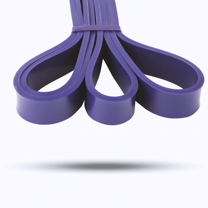 Фітнес-гумка Majestic Sport Home Band, 100% латекс (фітнес-стрічка, еспандер) - фіолетовий, 12-30 кг