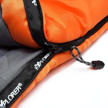 Сплячий мішок Explorer Starlite Junior для дітей, -6°C +11°C, 175x70x45 см, 300GSM, з капюшоном, YKK, ковдраний