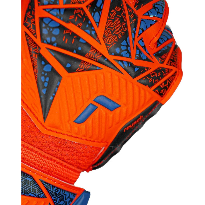 Воротарські рукавички Reusch Attrakt Silver Junior: дитячі, для футболу, універсальні (оранжево-синьо-чорні)