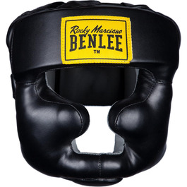 Захисний шолом BENLEE з екошкіри, повний захист, чорний, L-XL