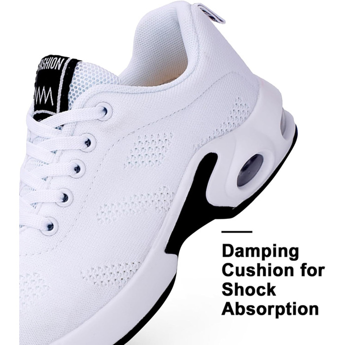 Жіночі кросівки Hitmars для бігу та фітнесу. Зручні, з повітряною подушкою, антиковзаючі. Розміри EU 36-46, кольори: чорний, рожевий, червоний, помаранчевий, фіолетовий, білий.