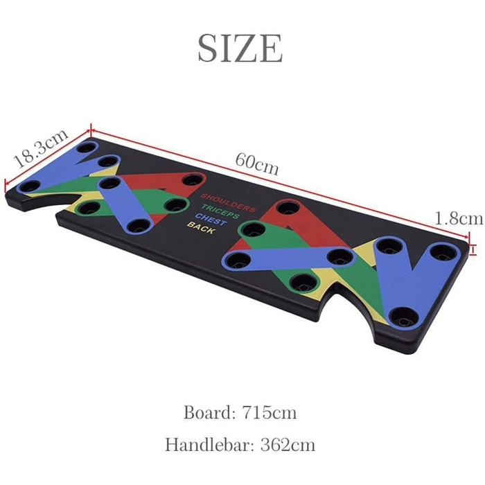 Лежанка для віджимань 9-в-1 для чоловіків, тренажер для фітнесу, підтримка для пресу, розвиток м'язів грудей, рук та пресу
