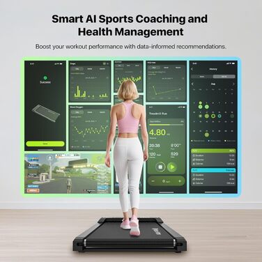Walking Pad Edge: Компактний біговий тренажер для дому та офісу, 6 км/год, 120 кг, з пультом керування та підтримкою Zwift/Kinomap