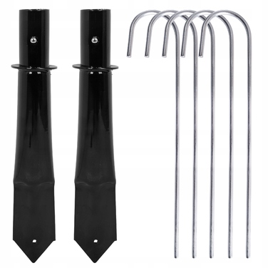 Переносні футбольні ворота Xboost, чорні, 300 x 200 x 90 см