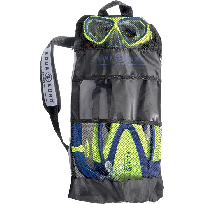 Набір для дайвінгу Aqua Lung Sport La Costa Junior Pro для дітей (маска, трубка, ласти) з сумкою - блакитний 32-35