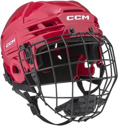 Хокейний шолом CCM Tacks 70 Combo Senior червоний, L