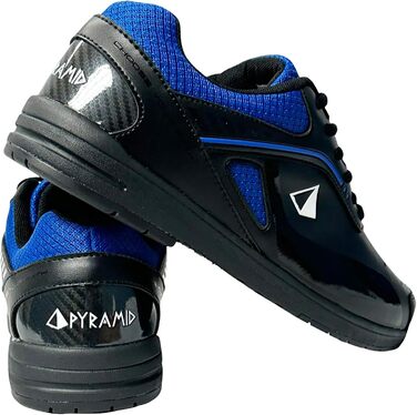 Боулінгіві черевики Pyramid Men's Ra Pro чорного та royal blue кольору для правої руки, 45 EU