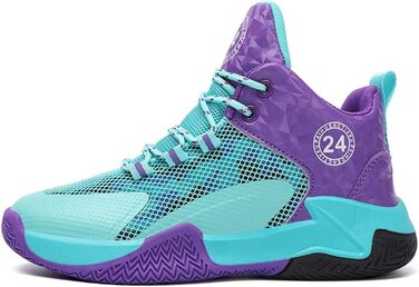 Дитячі баскетбольні кросівки Kinder – унісекс, рожеві, розмір 36 EU. Антиковзаюча підошва, високий верх, для хлопчиків та дівчаток