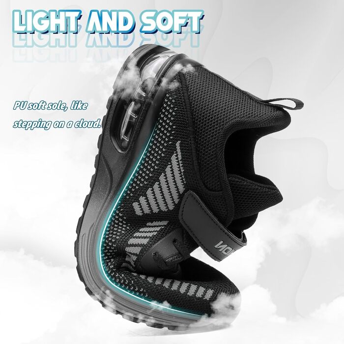 Дитячі кросівки ASHION для хлопчиків та дівчаток: м'які, гнучкі, стабільні, для фітнесу та занять у залі, розмір 35 EU, чорно-сірий