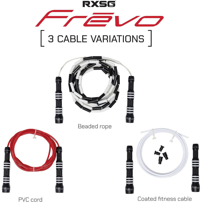 Стрибальний канат Rx Smart Gear Frēvo Freestyle для жінок та чоловіків, швидкісні підшипники для фітнесу, кардіо та тренувань