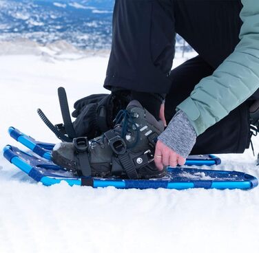 Легкі снігоступи outdoorer SnowHiker з алюмінієвою рамою, класичні снігоступи з рачковим кріпленням для жінок і чоловіків