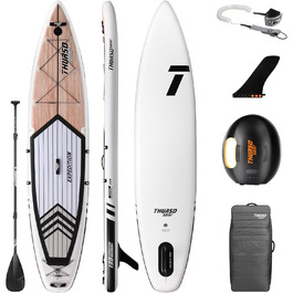 THURSO SURF Expedition Надувна SUP-дошка 350/381 см, вуглецеве весло, US фін, насос, рюкзак, страховий шнур