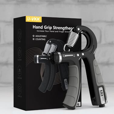 Набір для тренування зап'ястя 2 шт. Handtrainer, 5-60 кг, для спортсменів та реабілітації, FC0101 (темно-сірий)