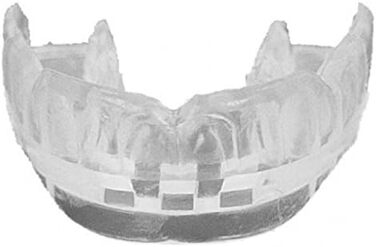 Спортивна капа BAY® CE DOPPEL PROFI SMILE прозора, для дорослих і дітей, з гігієнічним футляром, сертифікована, біла/прозора